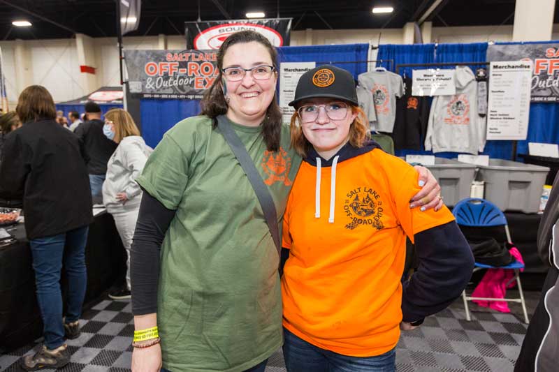 Mother & daughter volunteering at the Salt Lake Off-Road & Outdoor Expo
