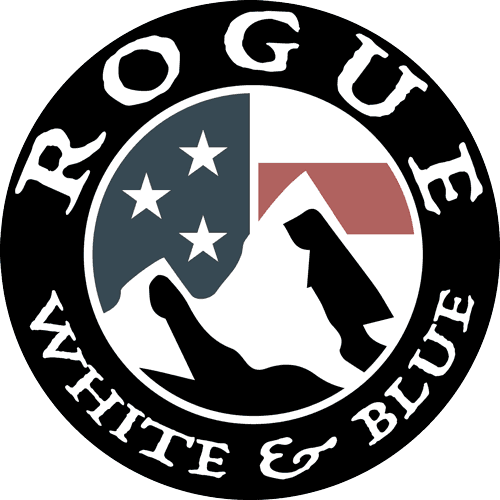 Salt Lake Off-Road & Outdoor Expo vendor Rogue White & Blue logo